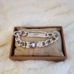 NWOT Rock the Wrist with this Cesare Paciotti ID Bracelet for Men!